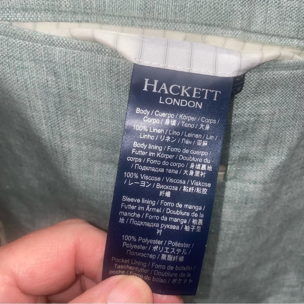 Hackett London Linen Hopsack Blazer, 42R